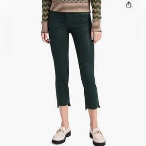 FRAME Le High Straight Raw Stagger‎ Coated Jeans